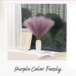 light purple artificial pampas grass