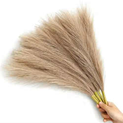 artificial light brown pampas grass