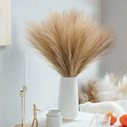 artificial light brown pampas grass