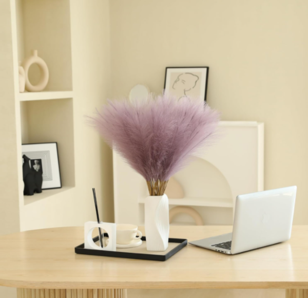 light purple artificial pampas grass