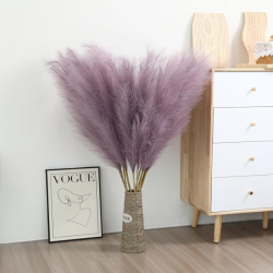 light purple artificial pampas grass