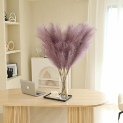 light purple artificial pampas grass