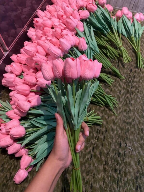 5 PCS Tulips Artificial Flowers Bunch Real Touch Tulip Flowers ...