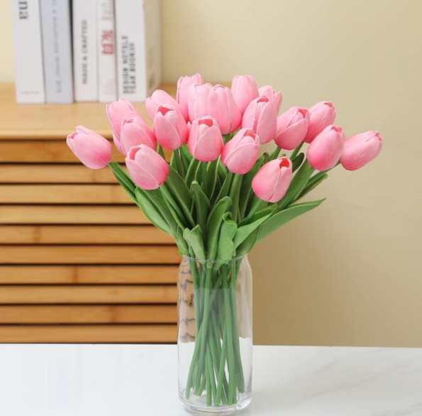 pink tulips