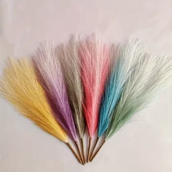 Gradient Multicoloured Artificial Pampas Grass Home Decoration 70cm
