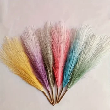 Gradient Multicoloured Artificial Pampas Grass Home Decoration 70cm